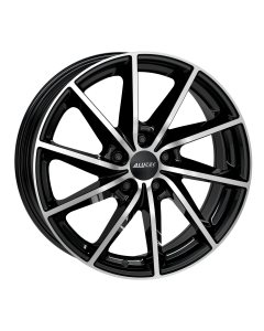 Jante SINGA DIAMANT-SCHWARZ-FRONTPOLIERT 15x6 ET43 5X112 57.1